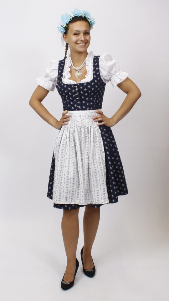 Dirndl dunkelblau